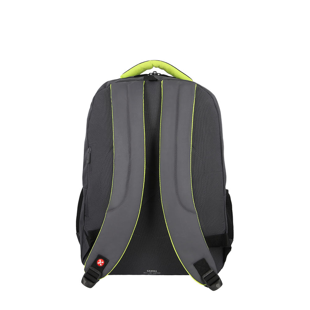 Morral para laptop hombre Gamma 16'' gris/lima