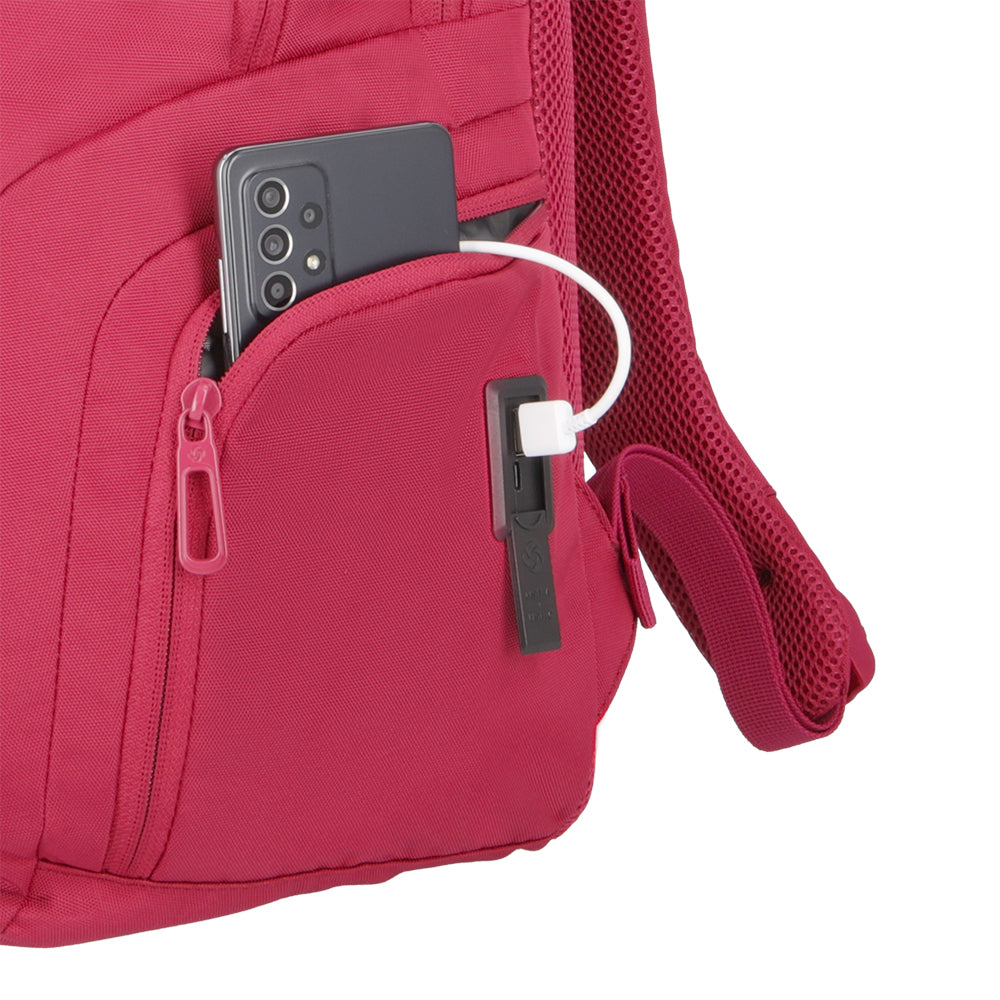 Morral para laptop mujer Acceleration Juliette rosado 17''