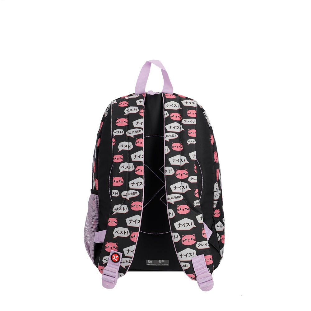 Morral para niñas Logan negra