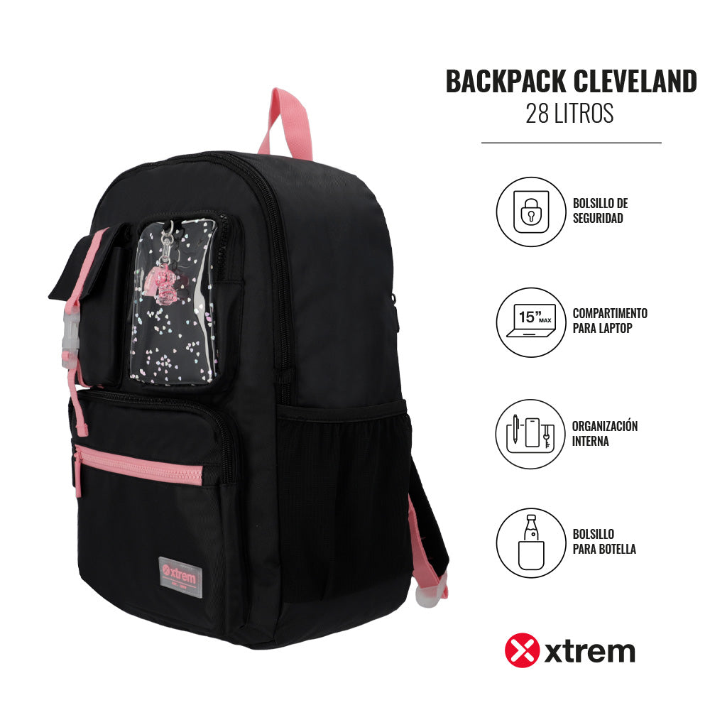 Mochila Cleveland 4Xt Black / Pink M