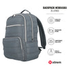 Morral para laptop 16" de mujer Nebraska gris