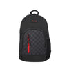 Mochila urbana para hombre Austin negra c/ cuadros